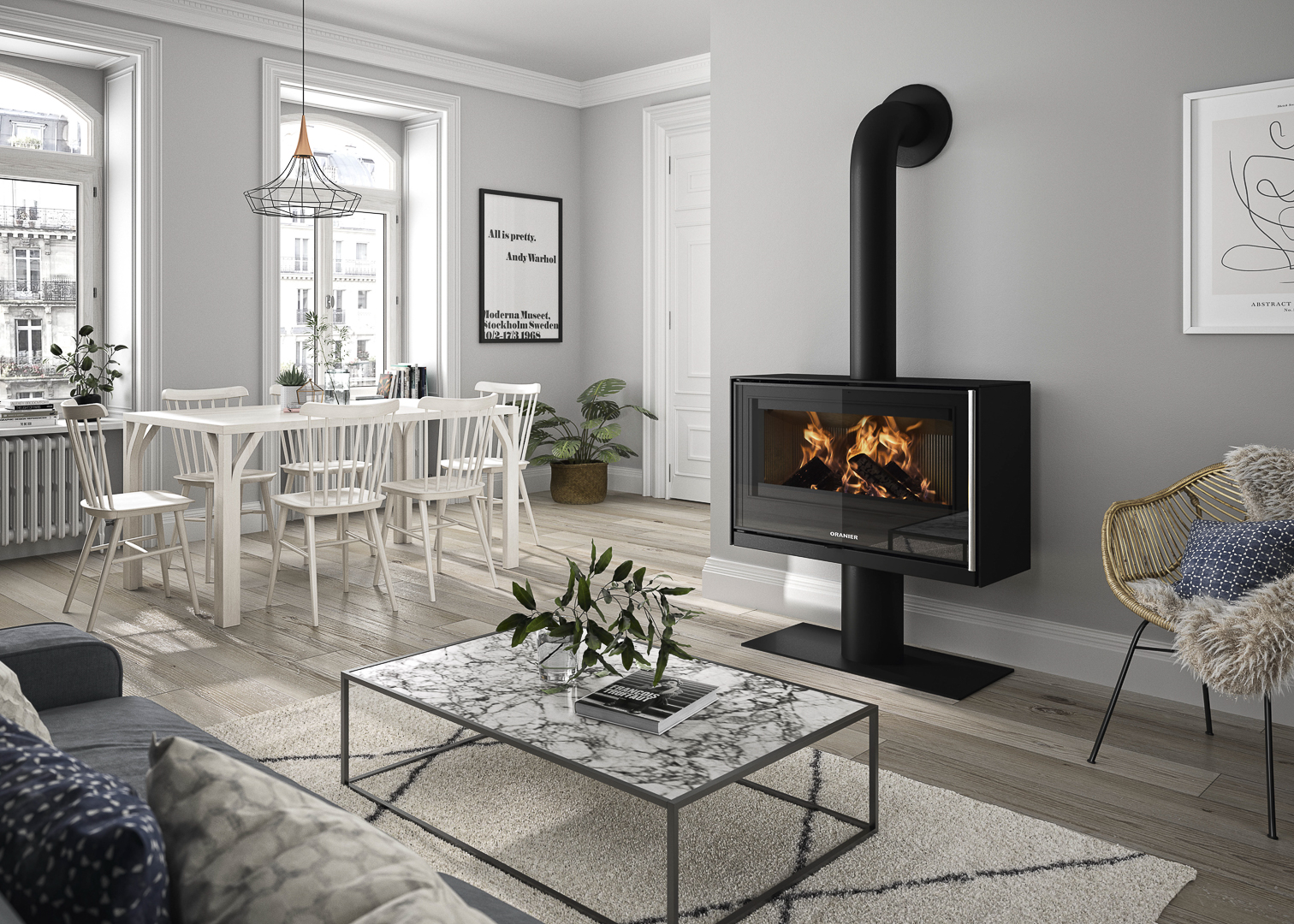 Poêle à bois Oranier ZIVA XL