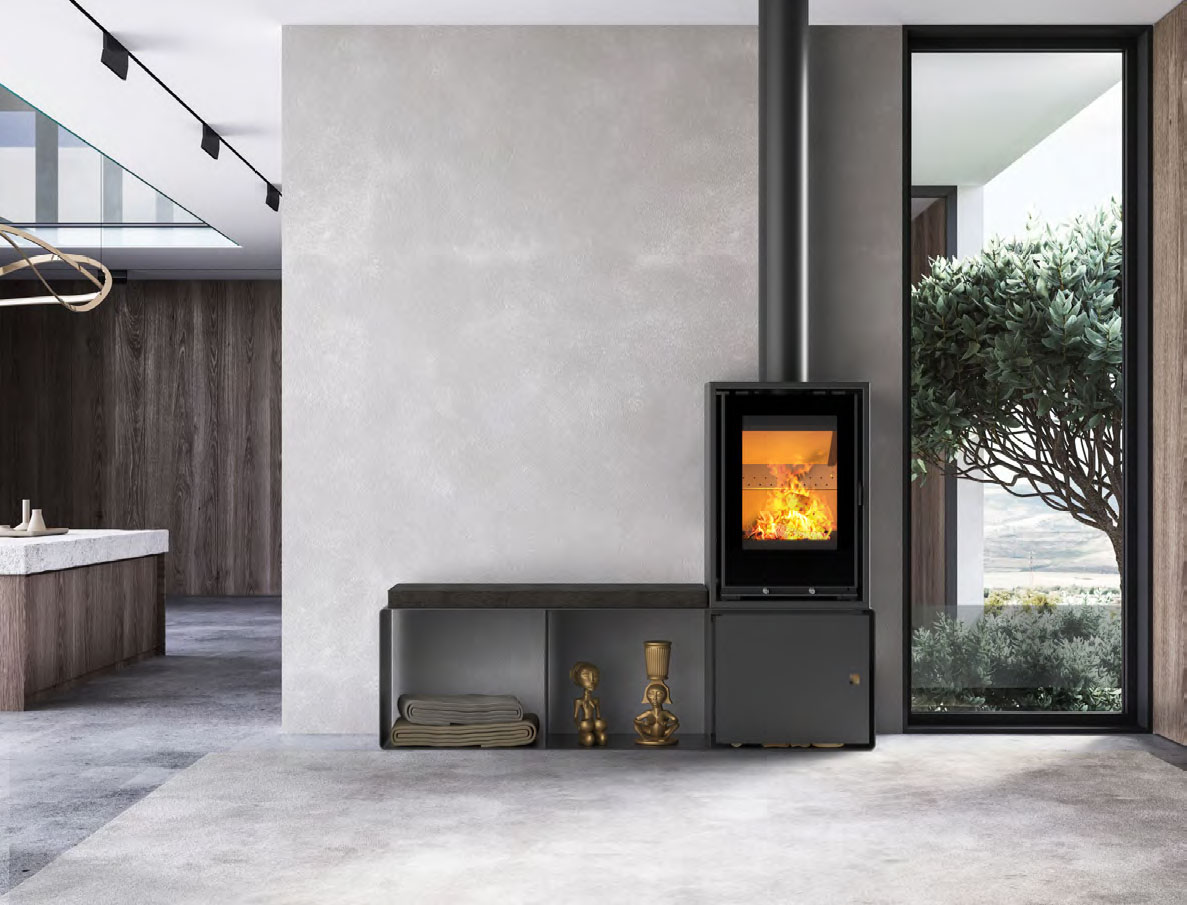 Poêle à bois Paterno INTEGRA W